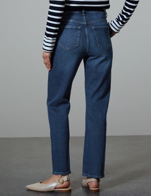 m&s straight ankle grazer jeans