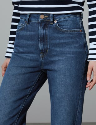 m&s straight ankle grazer jeans