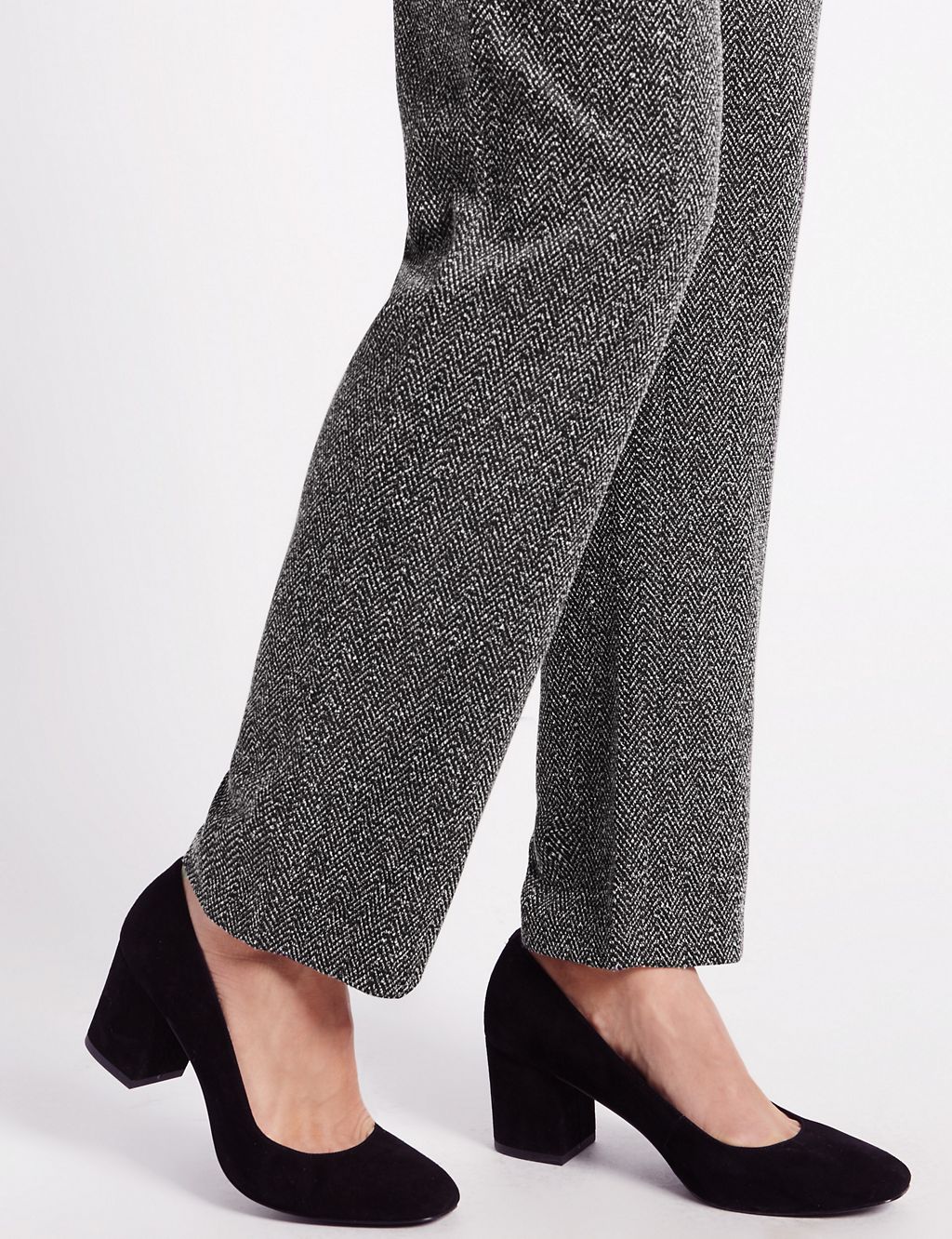Straight Leg Textured Ankle Trousers 6 of 6