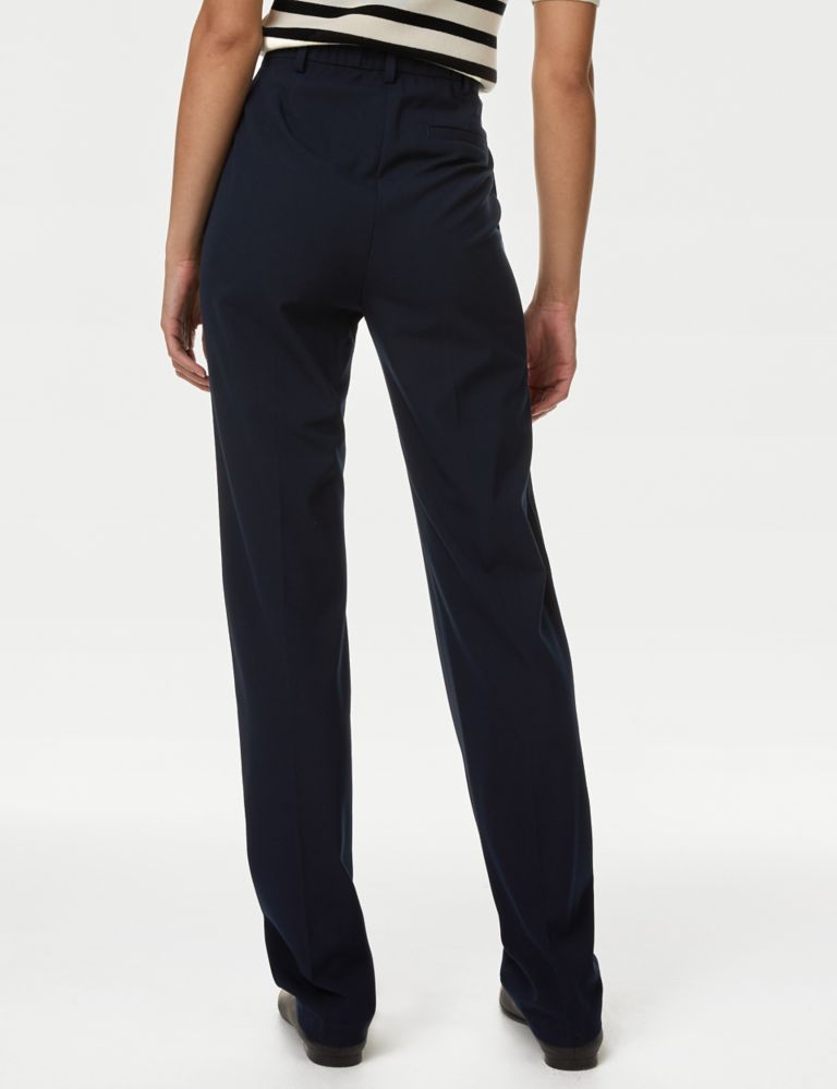 Straight Leg Trousers with Stretch 6 of 8