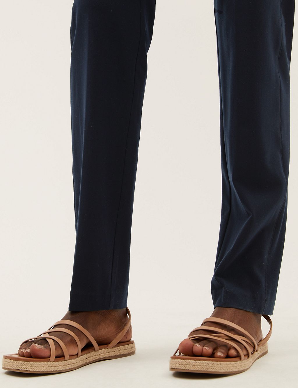 Straight Leg Trousers with Stretch 5 of 8