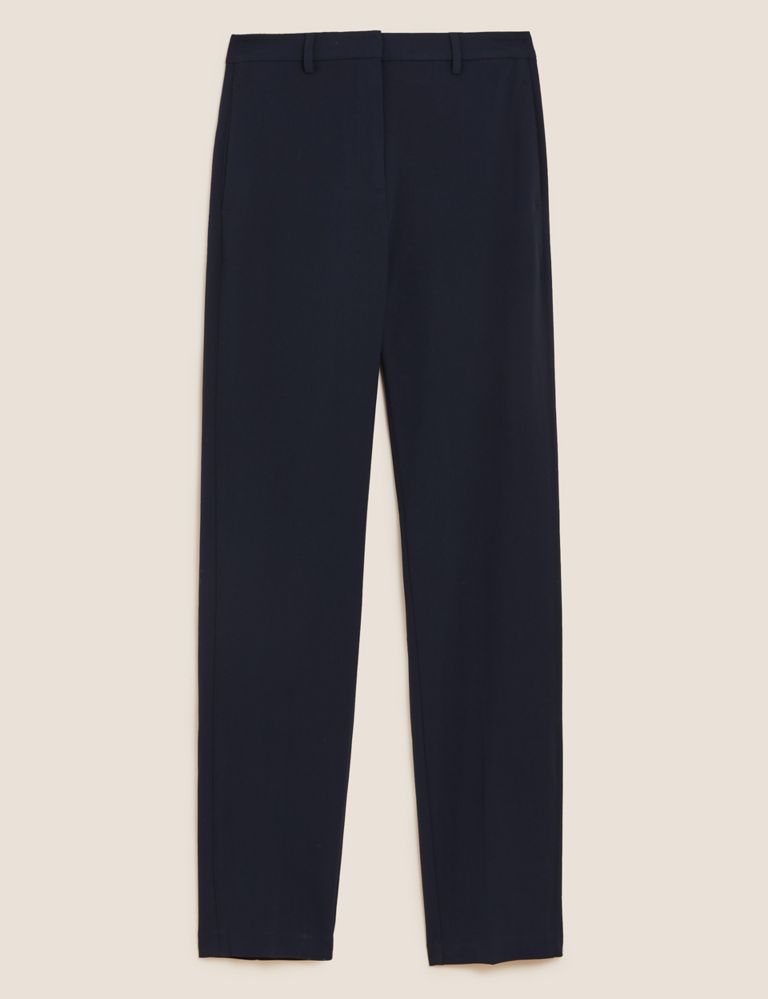 Straight Leg Trousers with Stretch 3 of 8