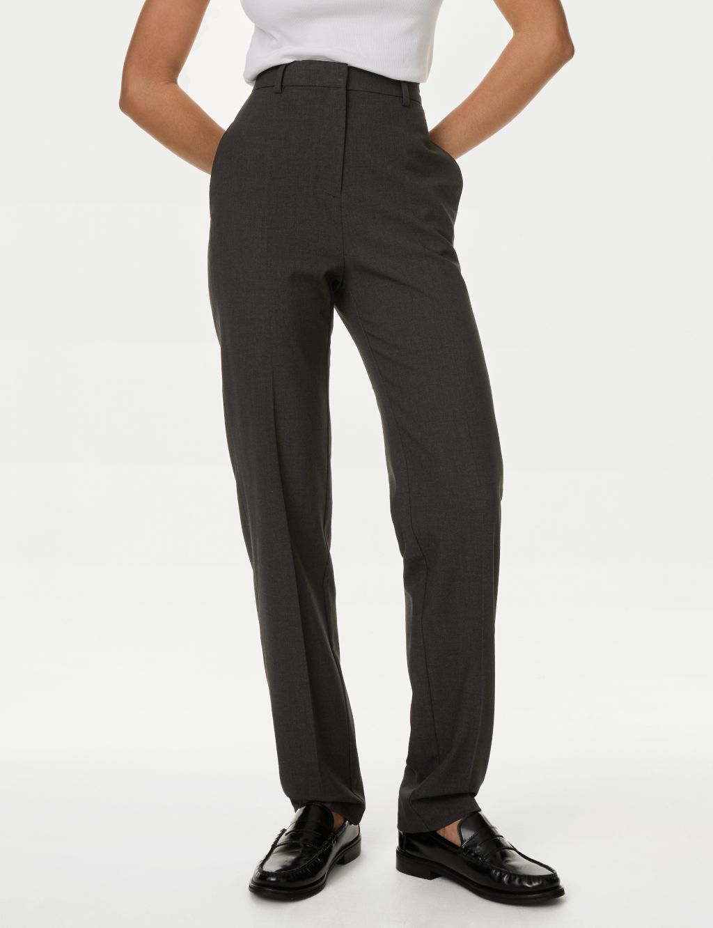 Straight Leg Trousers with Stretch 5 of 6