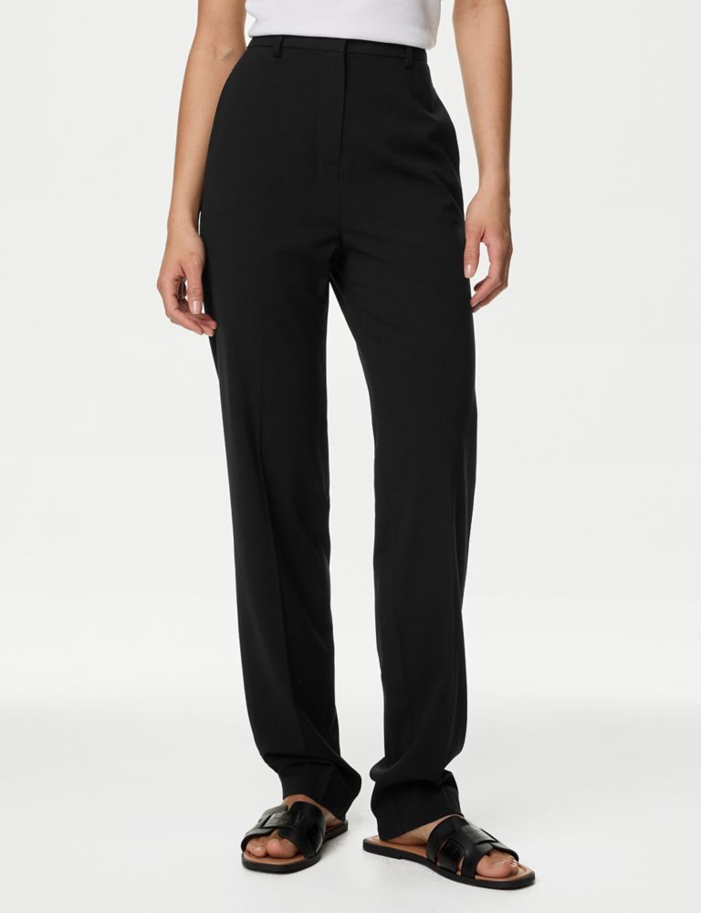 Straight Leg Trousers with Stretch 4 of 6