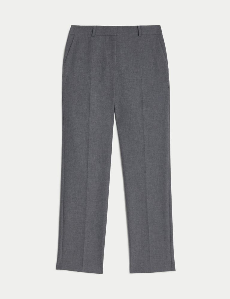 Straight Leg Trousers with Wool 3 of 6