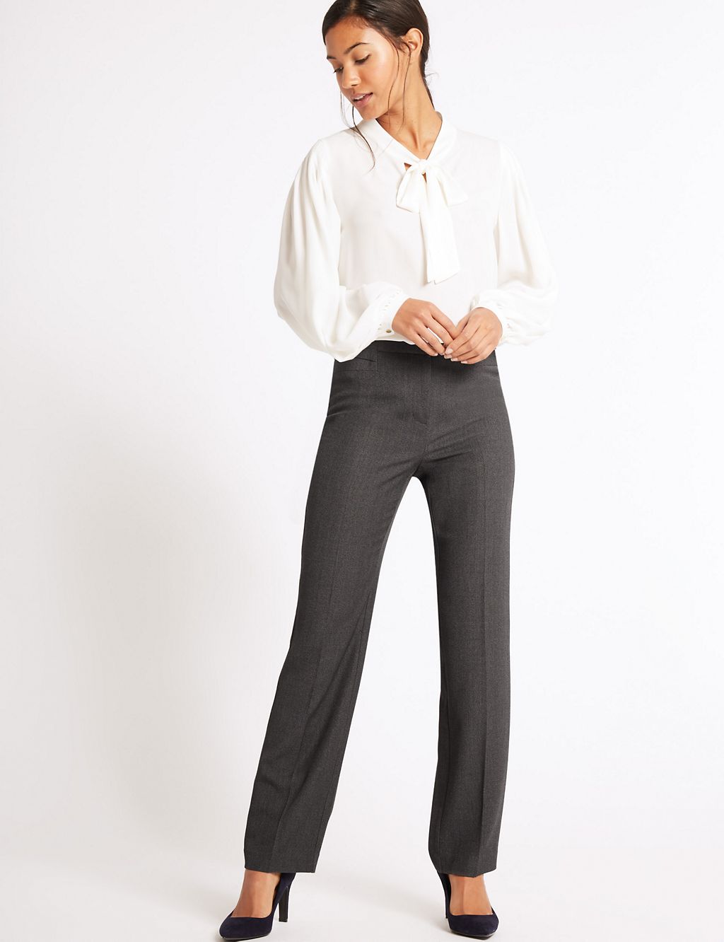 Straight Leg Trousers 2 of 7