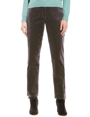 Straight Leg Velvet Jeans | Classic | M\u0026S