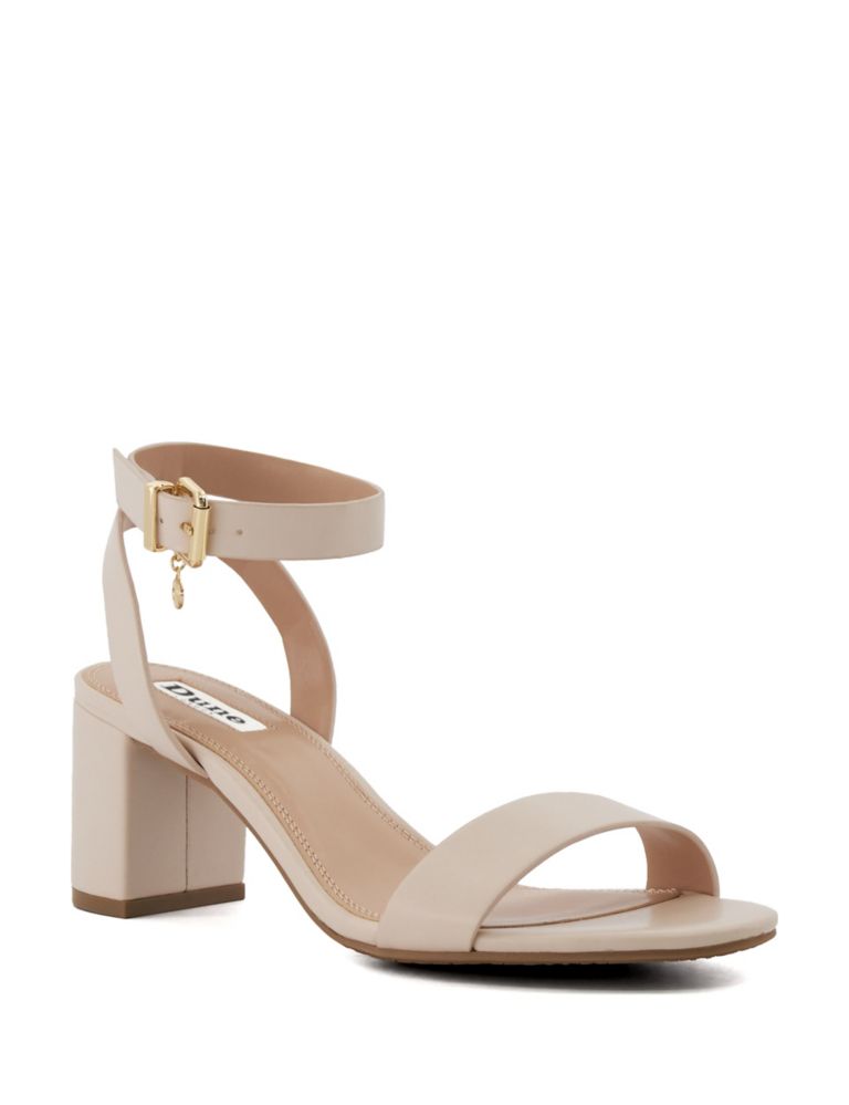 Leather Buckle Strappy Block Heel Sandals, M&S Collection