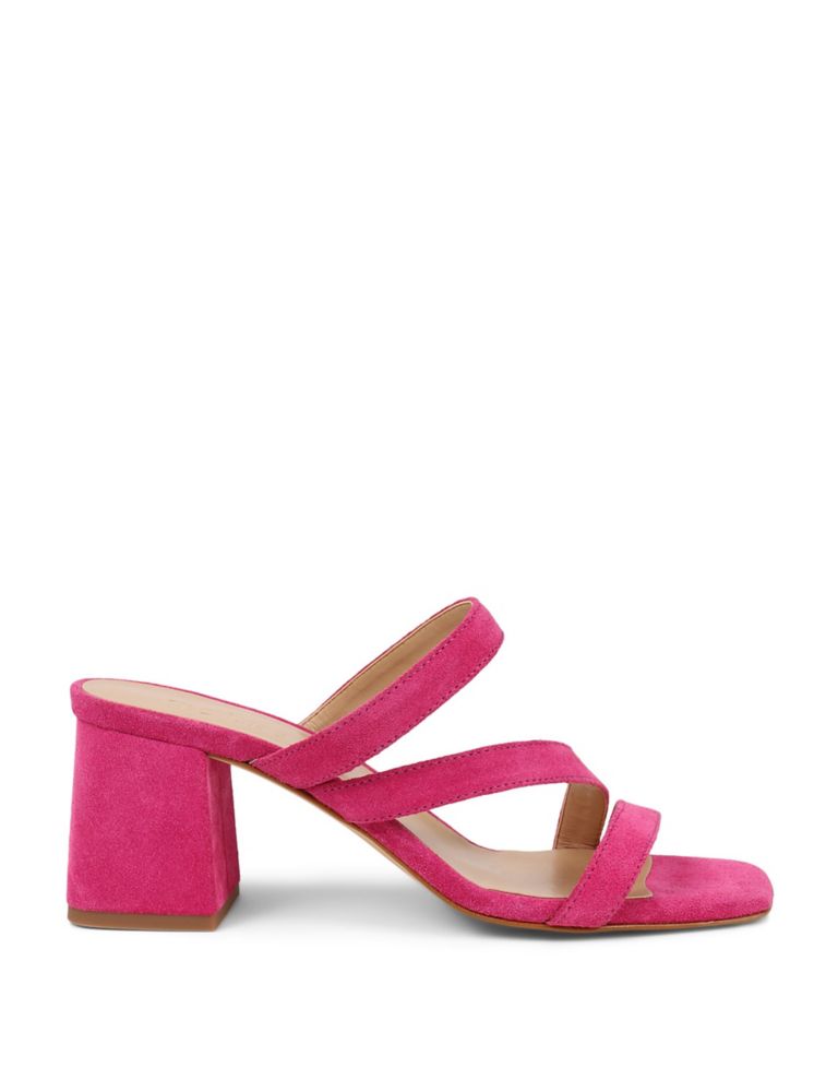 Strappy Block Heels Mules 3 of 7