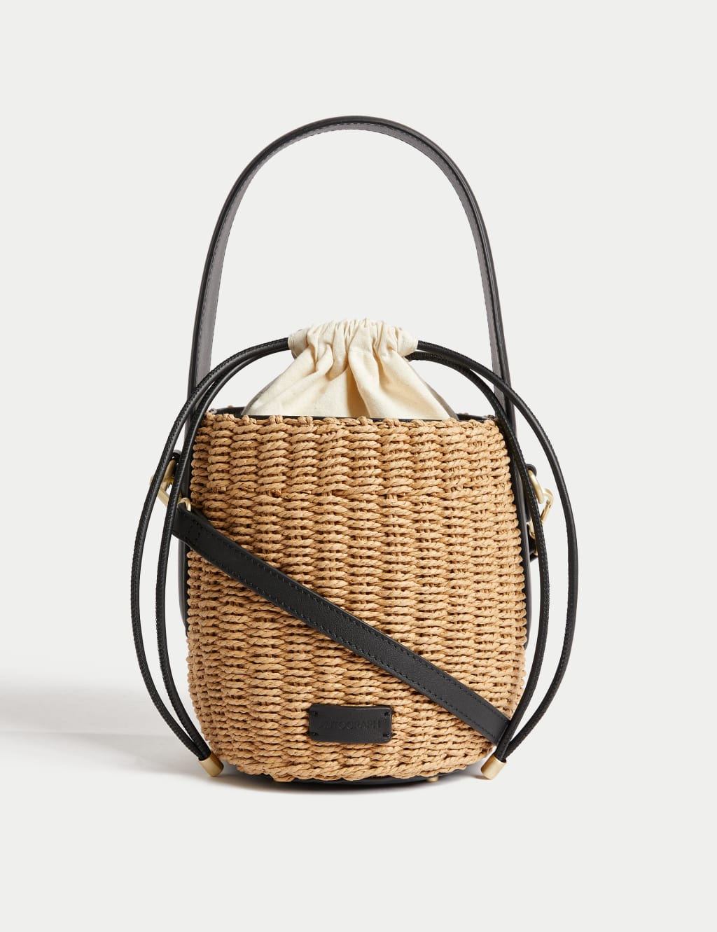 Straw Bucket Bag | Autograph | M&S