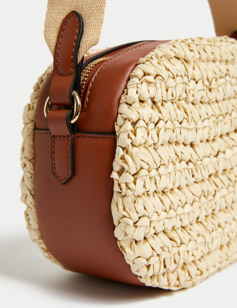 Arket straw crossbody bag store