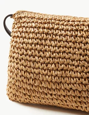 Straw Cross Body Bag, M&S Collection