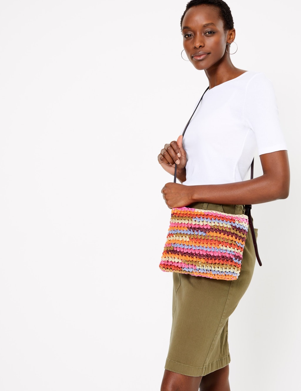 Straw Cross Body Bag M&S Collection M&S