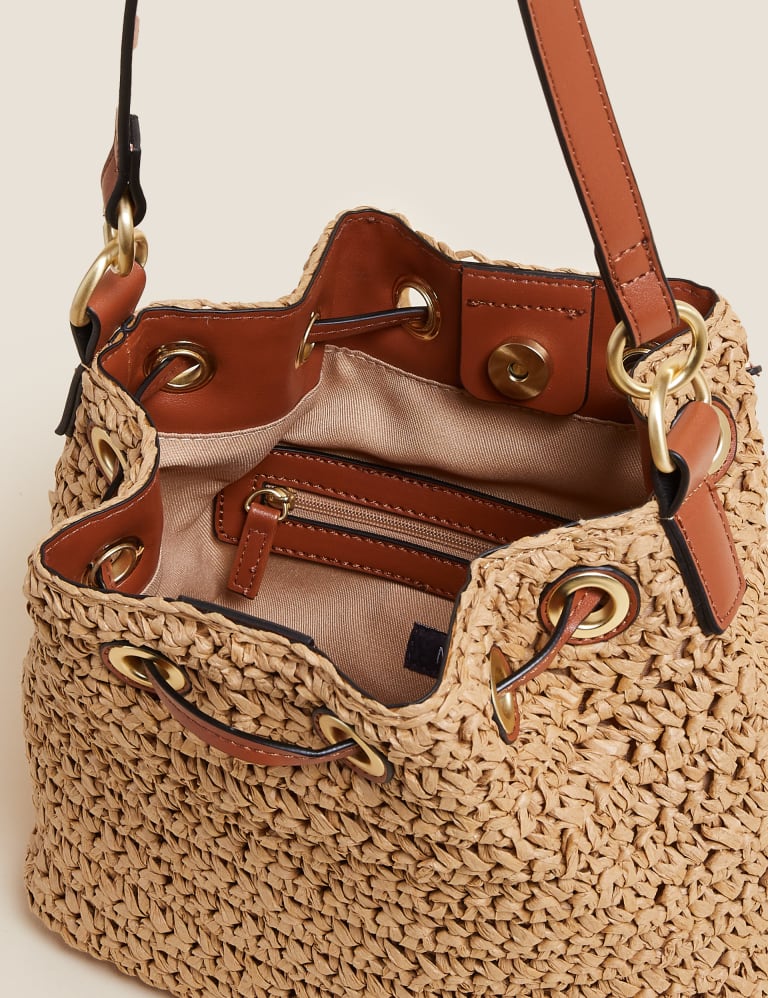 Straw side bag sale
