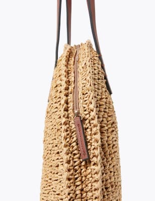 Straw bag best sale marks and spencer