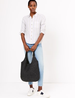 Straw hobo on sale