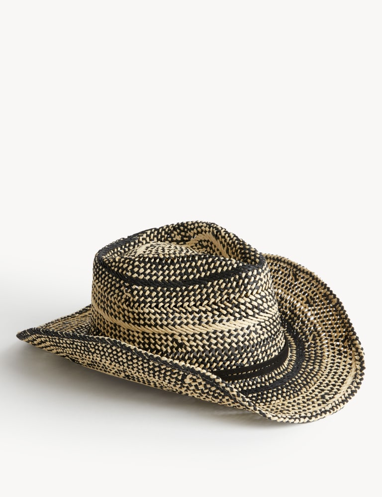 Straw Packable Cowboy Hat M&S Collection M&S
