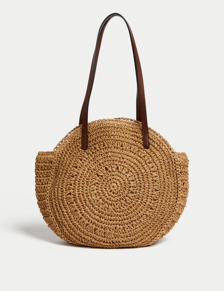 Straw Round Shoulder Bag 4 of 5