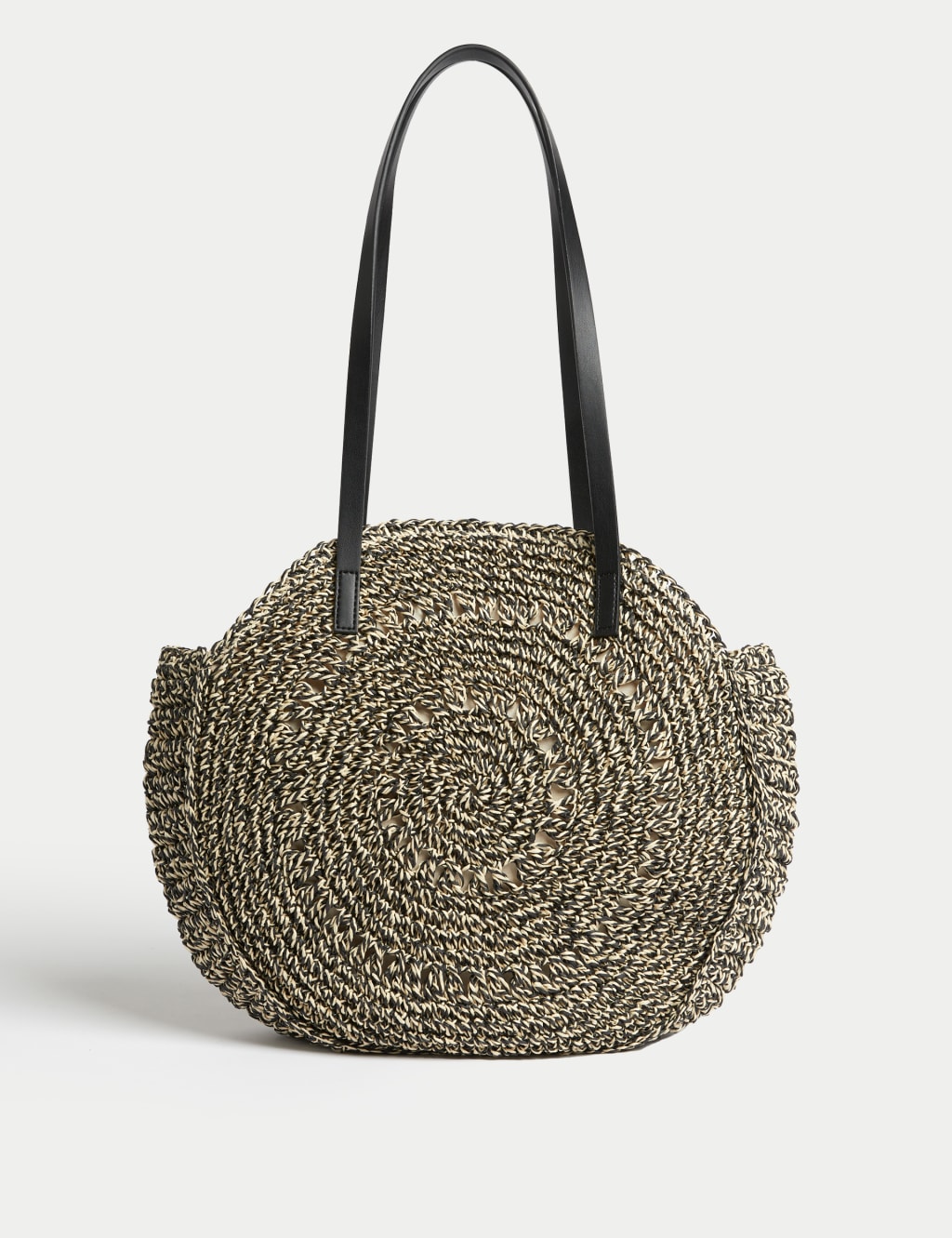 Round straw shoulder bag clearance