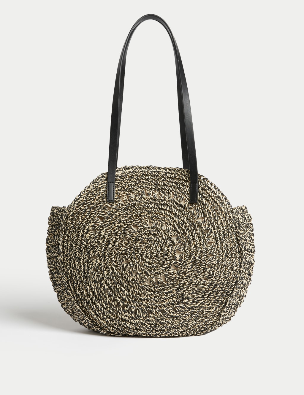 Straw Round Shoulder Bag | M&S Collection | M&S