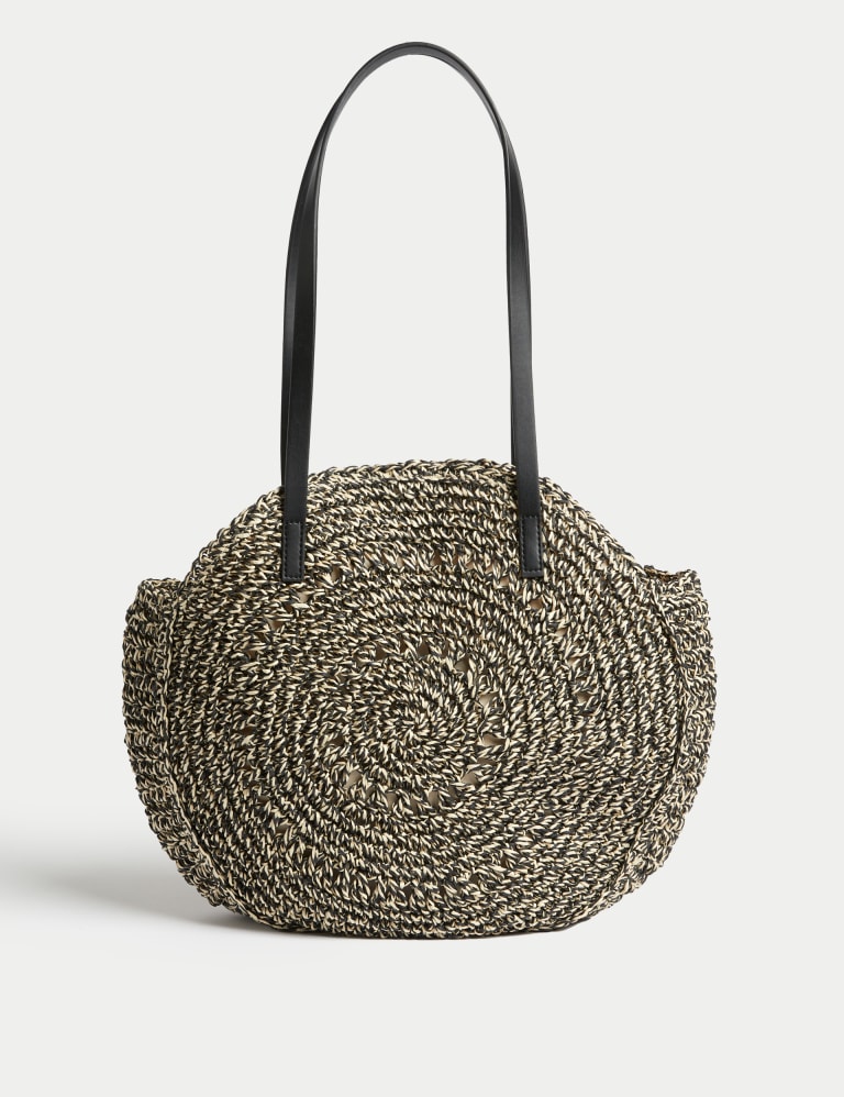 Straw Round Shoulder Bag 1 of 4