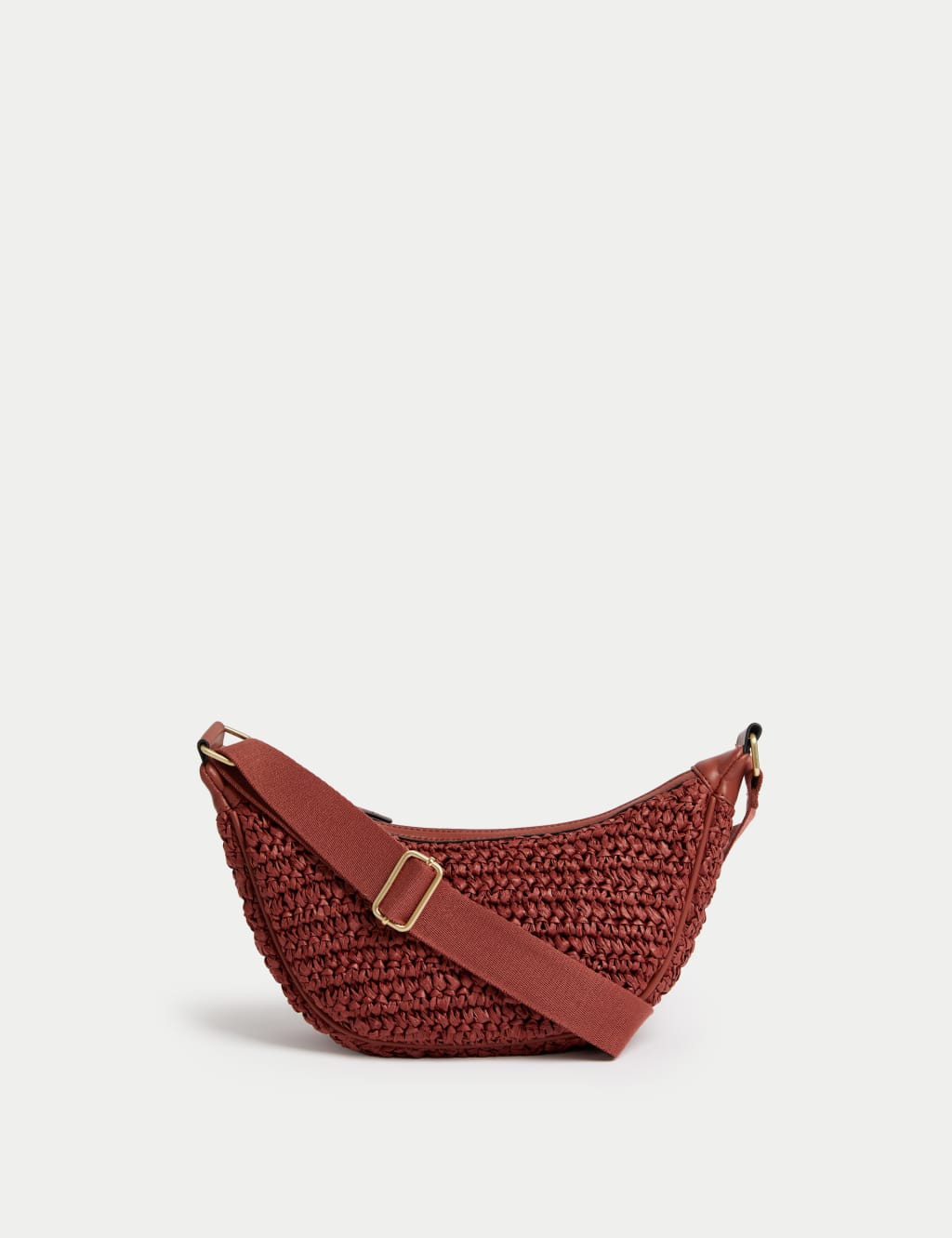 Straw Sling Cross Body Bag M&S Collection M&S