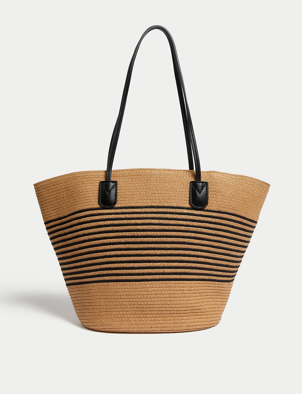 Straw Striped Tote Bag 2 of 4