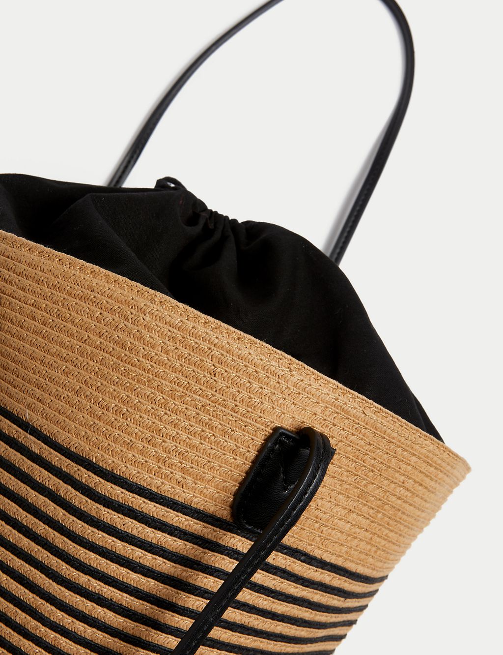 Straw Striped Tote Bag 4 of 4