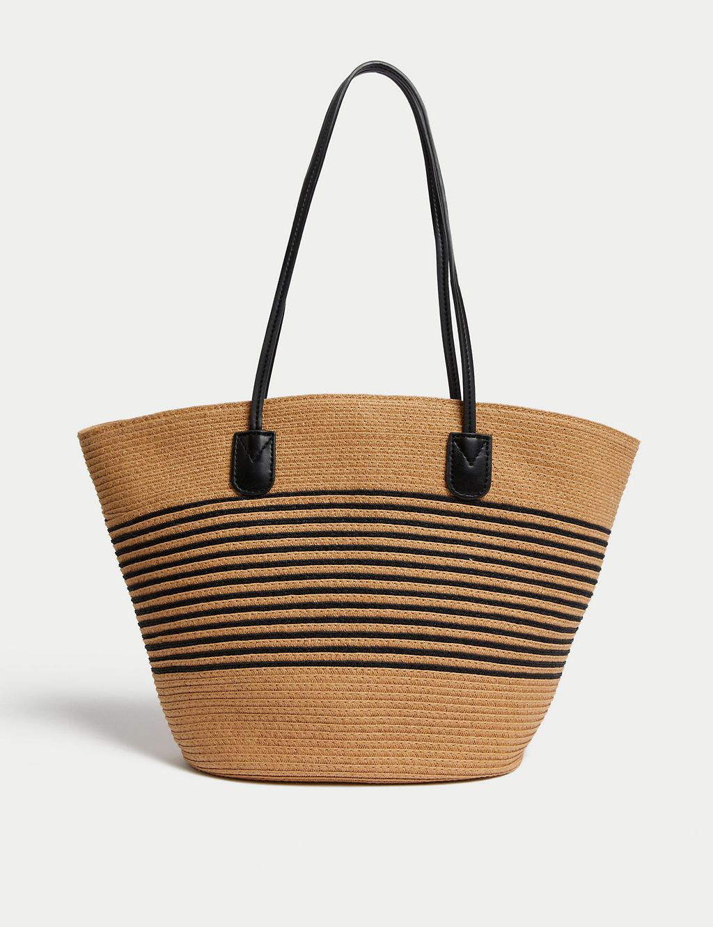 Straw Striped Tote Bag 3 of 4