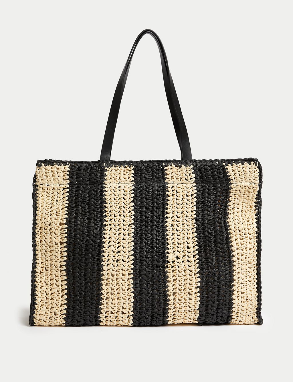 Straw Striped Tote Bag 4 of 5