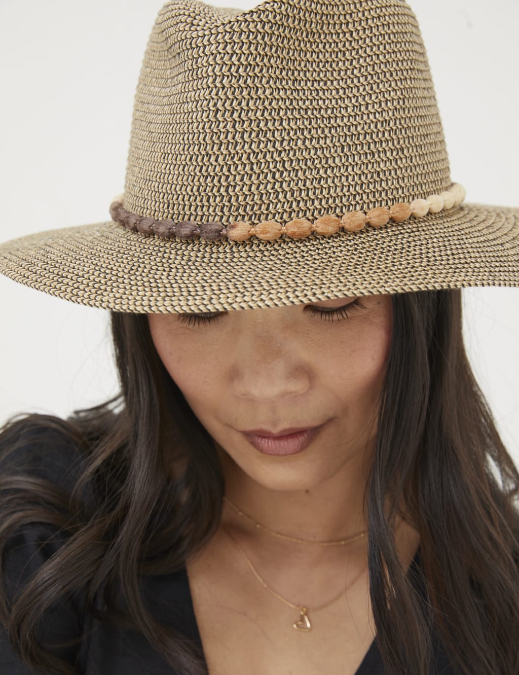 Straw Weave Fedora Hat 3 of 3