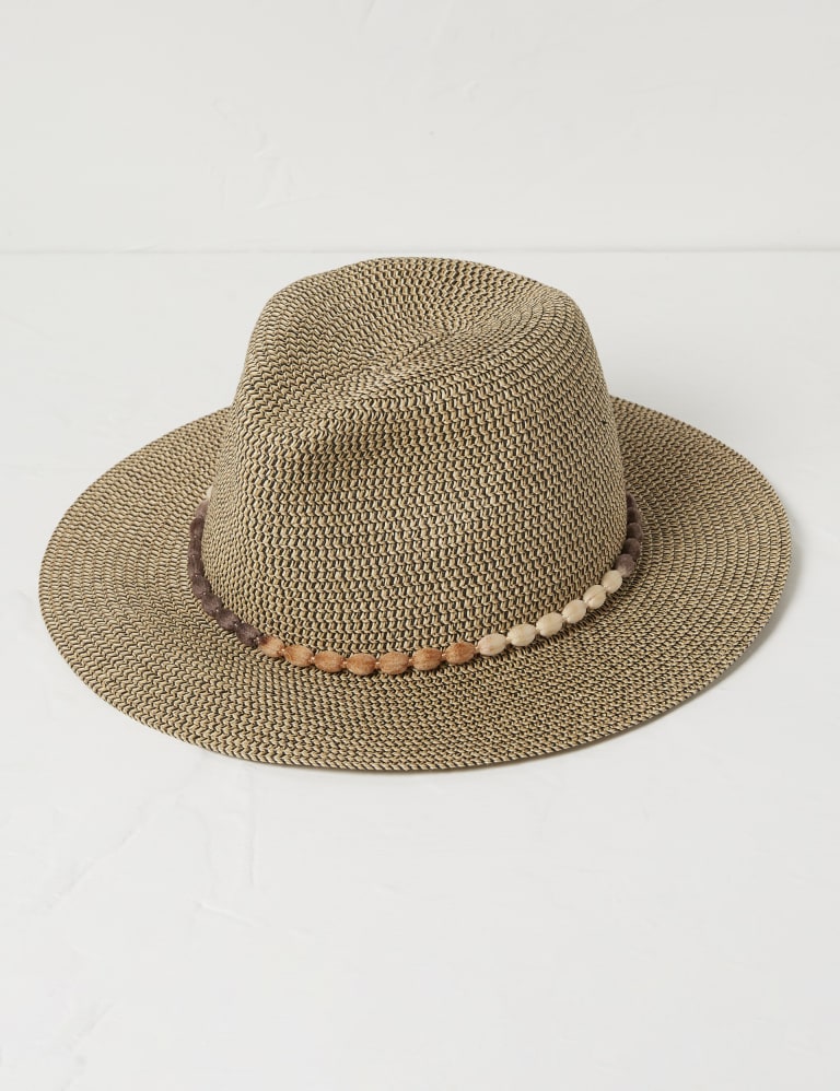 Straw Weave Fedora Hat 2 of 3