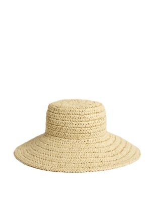 Straw Wide Brim Hat Image 1 of 2