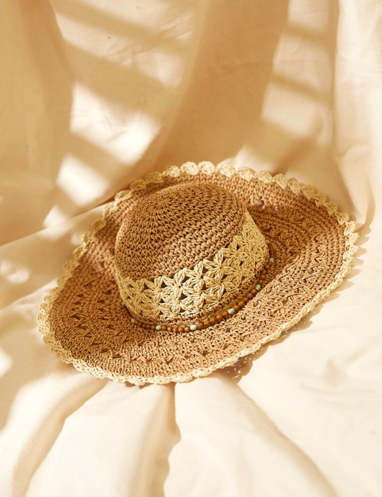 2-Pack Beach Hats for Women Summer Straw Sun Hat Kuwait