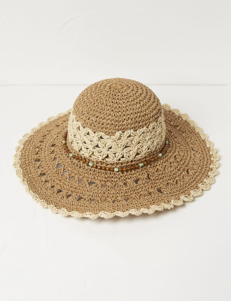 Straw Wide Brim Hat 1 of 3