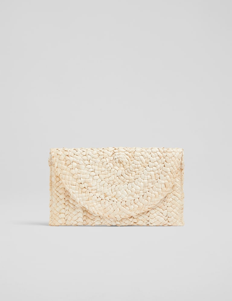 Lk bennett 2025 straw clutch