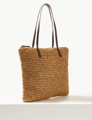 Straw bag marks and spencer new arrivals