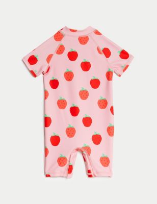 Strawberry Print All In One (0-3 Yrs) Image 2 of 3