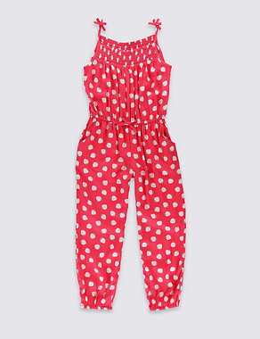 Strawberry Print Jumpsuit (1-7 Years) Image 2 of 3