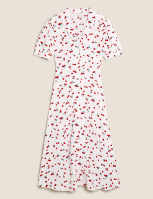 Strawberry print clearance dress