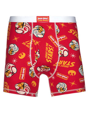 Stretch Cotton Angry Birds™ & Star Wars™ Trunks Image 2 of 3