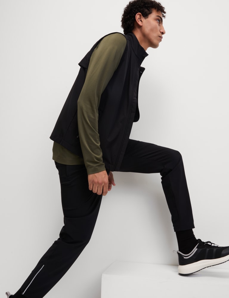 Stretch Drawstring Zip Pocket Joggers Goodmove M S