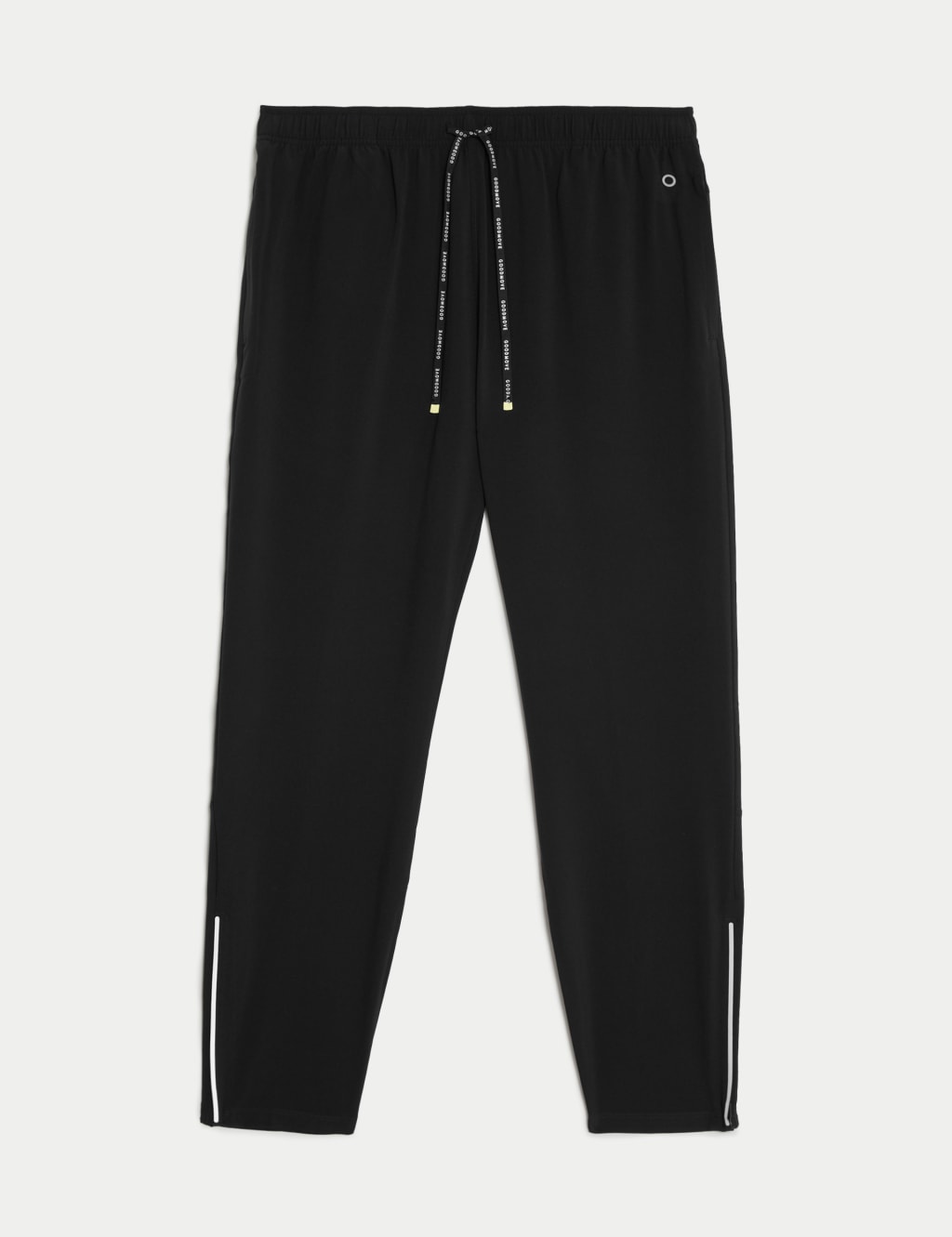 Black joggers with 2025 zip pockets