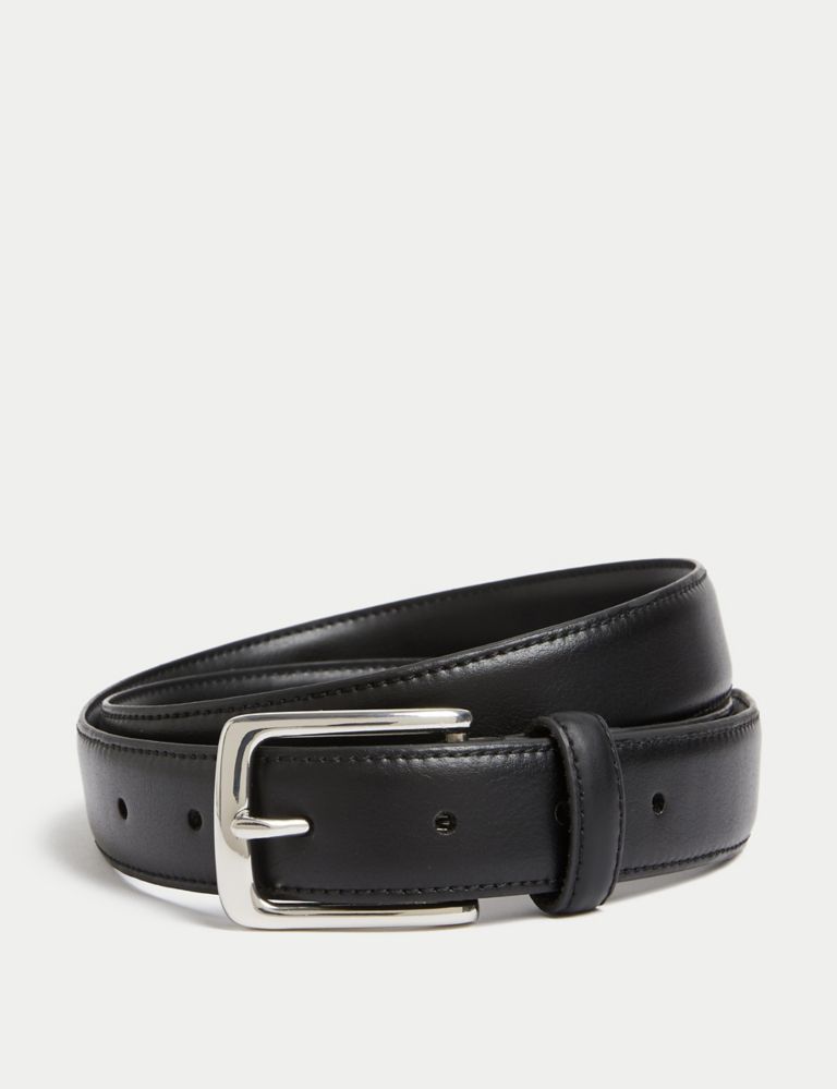 Leather Reversible Belt, M&S Collection