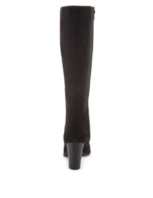 Stretch Zip Faux Suede Knee Boots with Insolia® | M&S Collection | M&S