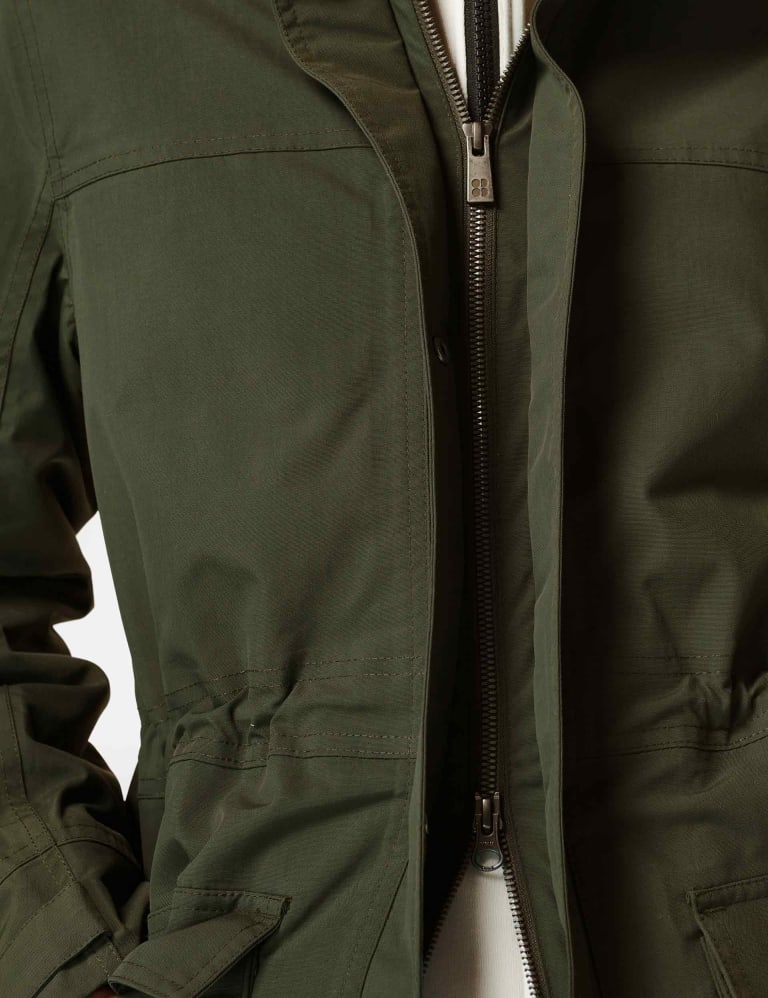 Stride Waterproof Hooded Longline Parka Sweaty Betty M S