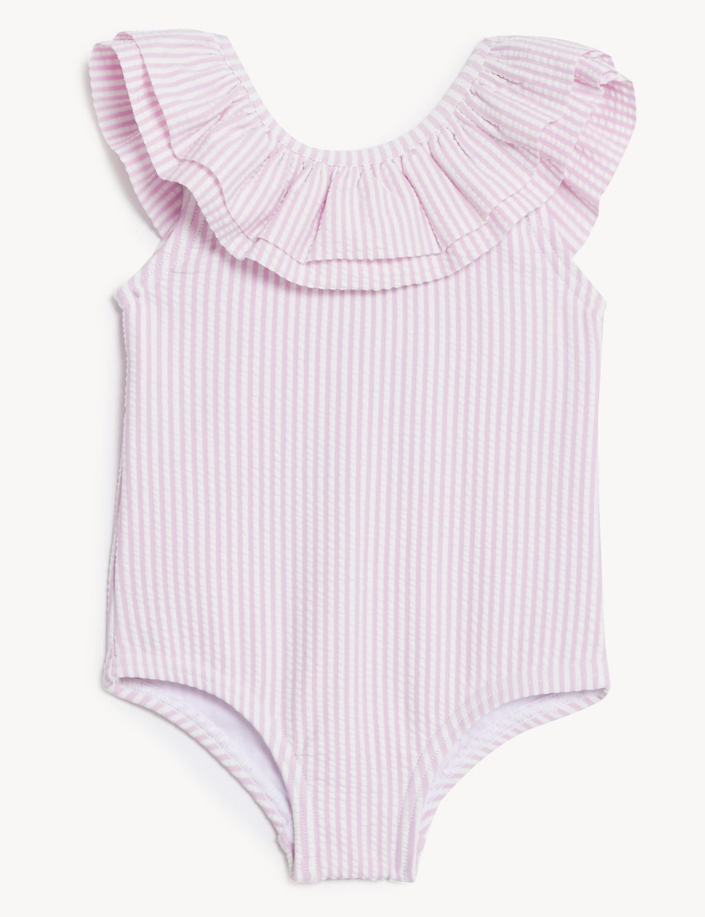 Stripe Frill Swimsuit (0-3 Yrs) | M&S Collection | M&S