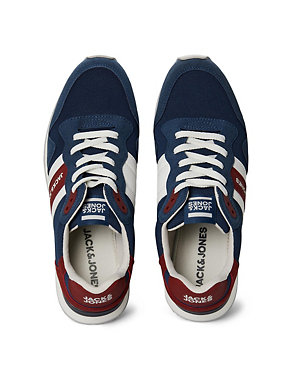 Stripe Lace Up Trainers Image 2 of 7