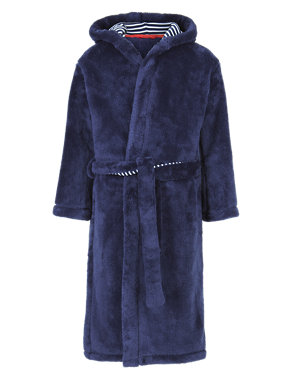Stripe Lined Dressing Gown with StayNEW™ (5-14 Years) Image 2 of 4