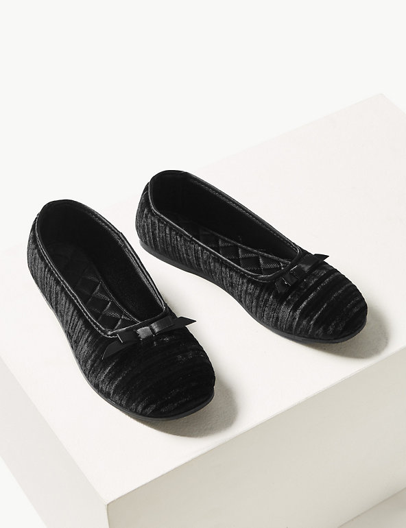 Striped & Embossed Slippers | Collection M&S